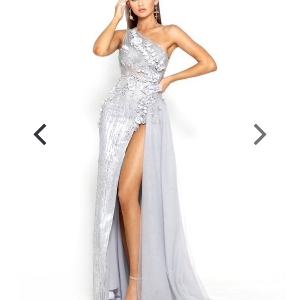 Portia and Scarlett white prom/ pageant/ formal